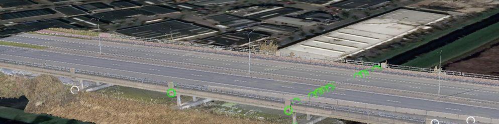 Digitale weergave van een brug
