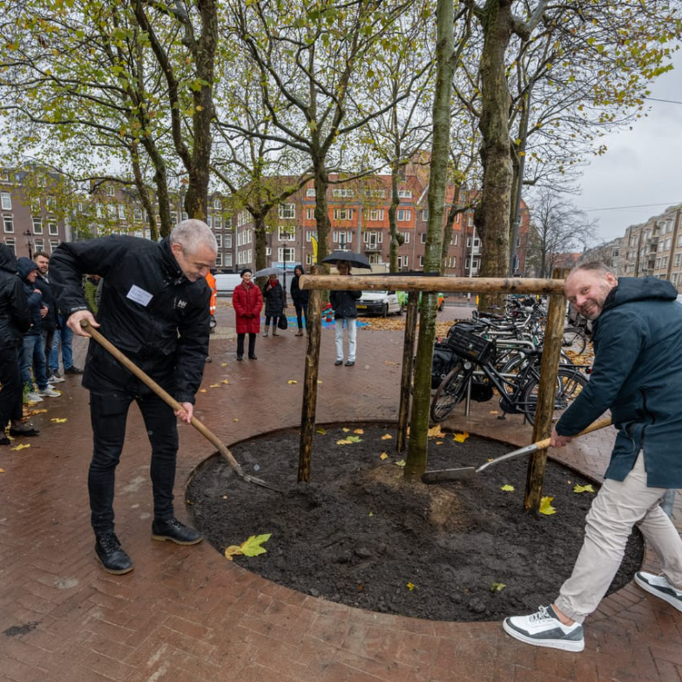Veiliger en meer ruimte voor fietsers en voetgangers in de zuidelijke Ferdinand Bolstraat en het Cornelis Troostplein 