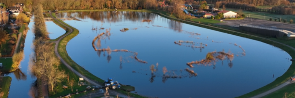 Succesvolle test waterberging Molenvlietpark met 60.000 m3 water
