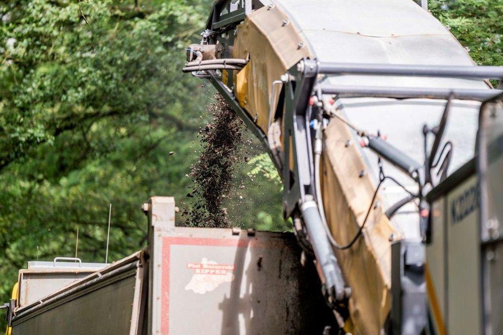 Toepassing ter plekke koud recyclen van asfalt in Venray