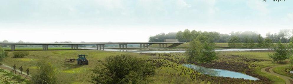 Nieuwe brug bij Well in Limburg voor betere waterafvoer bij hoogwater BAM klimaat bereikbaarheid