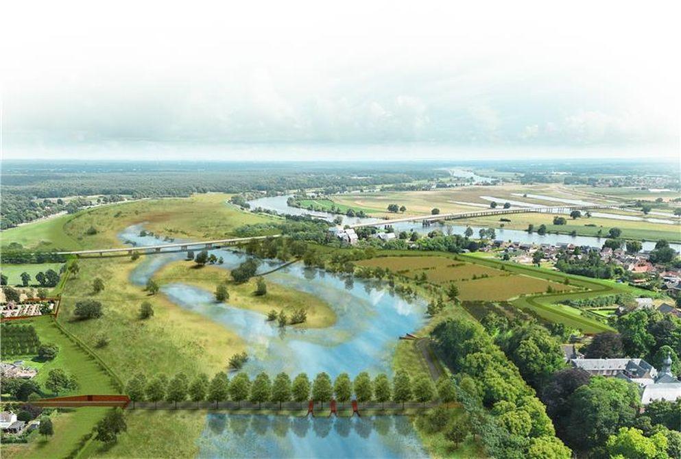 Nieuwe brug bij Well in Limburg voor betere waterafvoer bij hoogwater BAM klimaat bereikbaarheid