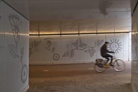 Alexiatunnel dubbellaagse spooronderdoorgan Hilversum eerste pionier BAM omgeving