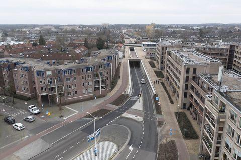 Alexiatunnel dubbellaagse spooronderdoorgan Hilversum eerste pionier BAM omgeving