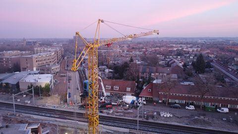 Alexiatunnel dubbellaagse spooronderdoorgan Hilversum eerste pionier BAM omgeving