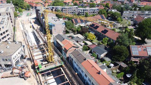 Alexiatunnel dubbellaagse spooronderdoorgan Hilversum eerste pionier BAM omgeving