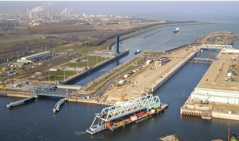 Nieuwe Sluis Terneuzen bruggen wegbaggeren sluis Gerben Turkstra grootste zeesluis