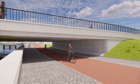 Ondertekening realisatiefase onderdoorgang Trekvlietbrug voor een veilige verbinding bouwteam duurzaam brug slim digitaal