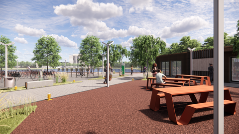Realisatie Fietsservicepunt bij busstation Schiphol Noord